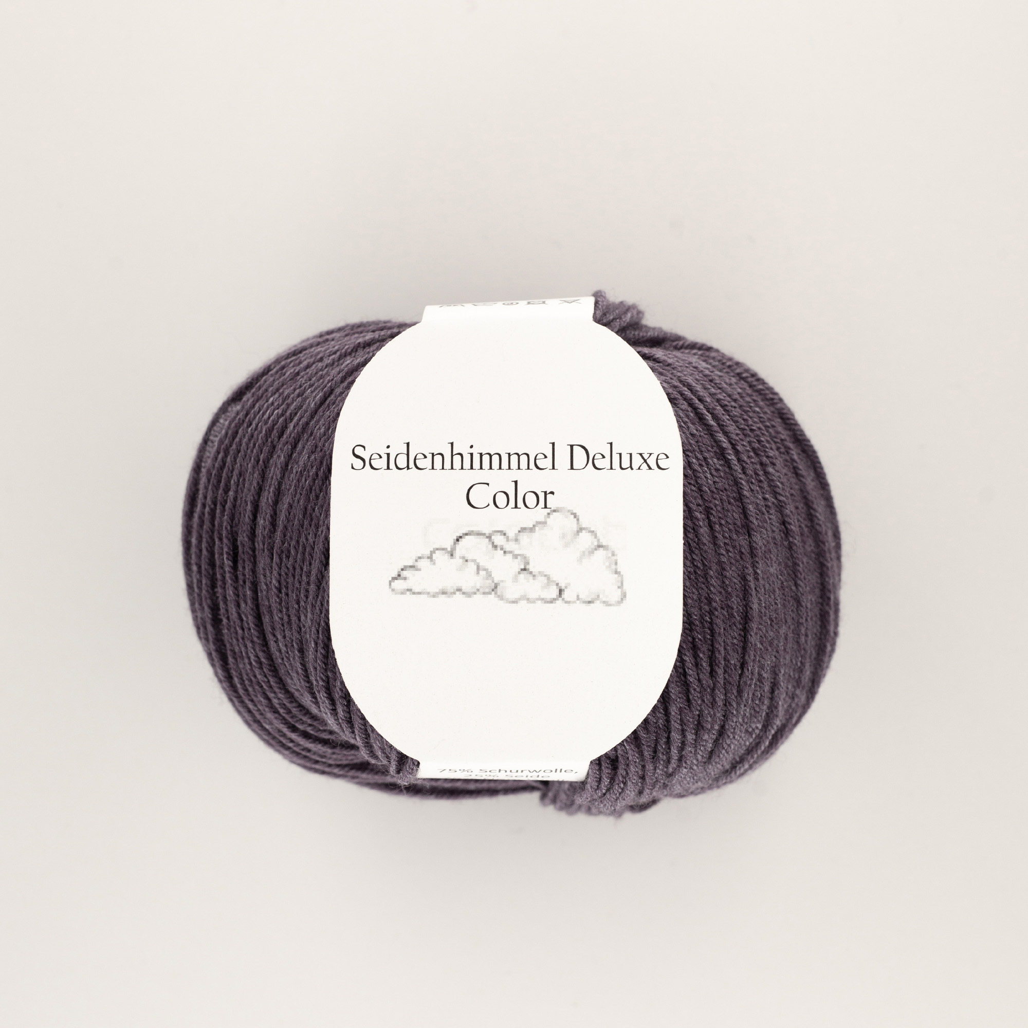 23 Seidenhimmel Deluxe 23 Pflaume - 50 gr Knäuel - 75% Extrafeine Merinowolle 25% Seide