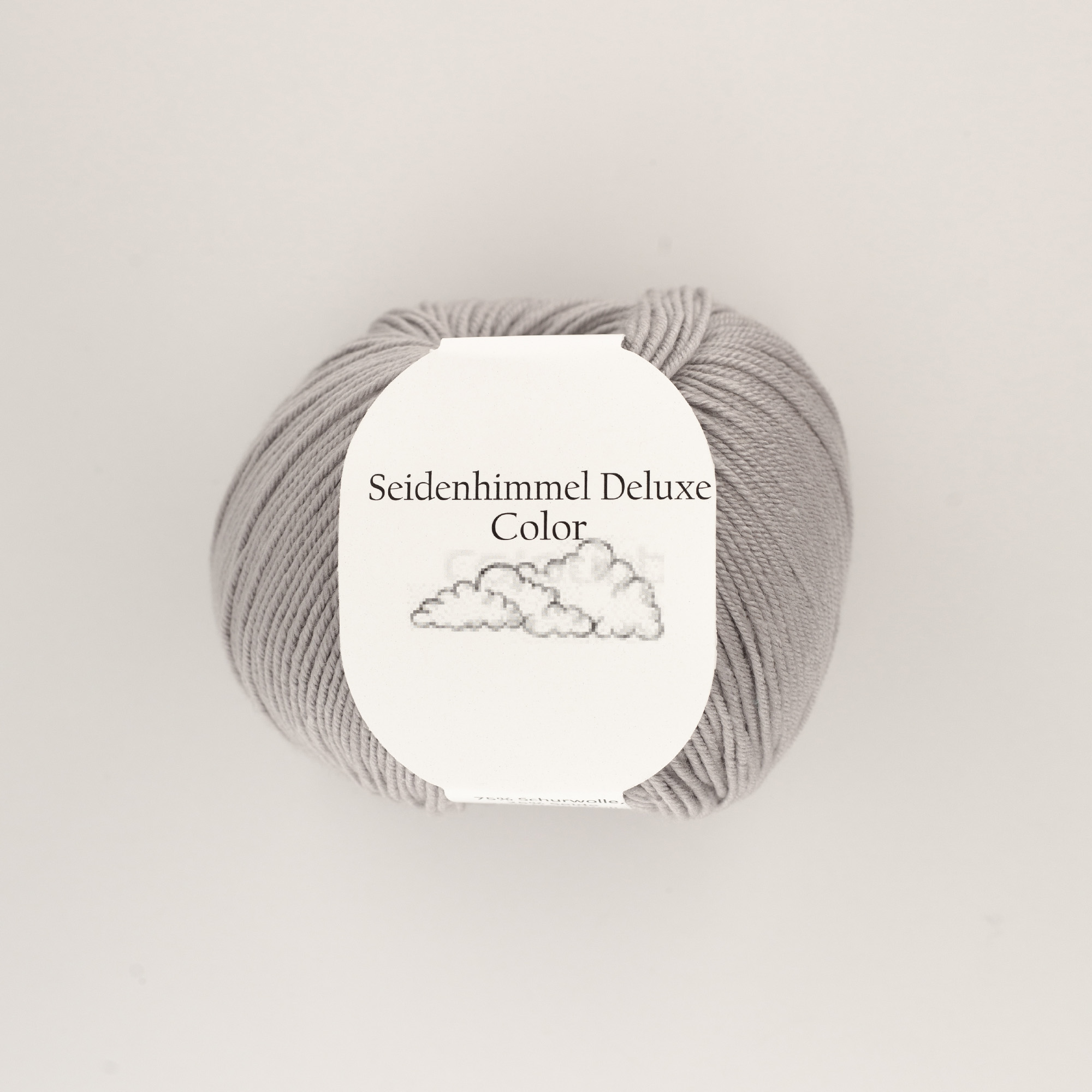 9 Seidenhimmel Deluxe 09 Reetgrau - 50 gr Knäuel - 75% Extrafeine Merinowolle 25% Seide