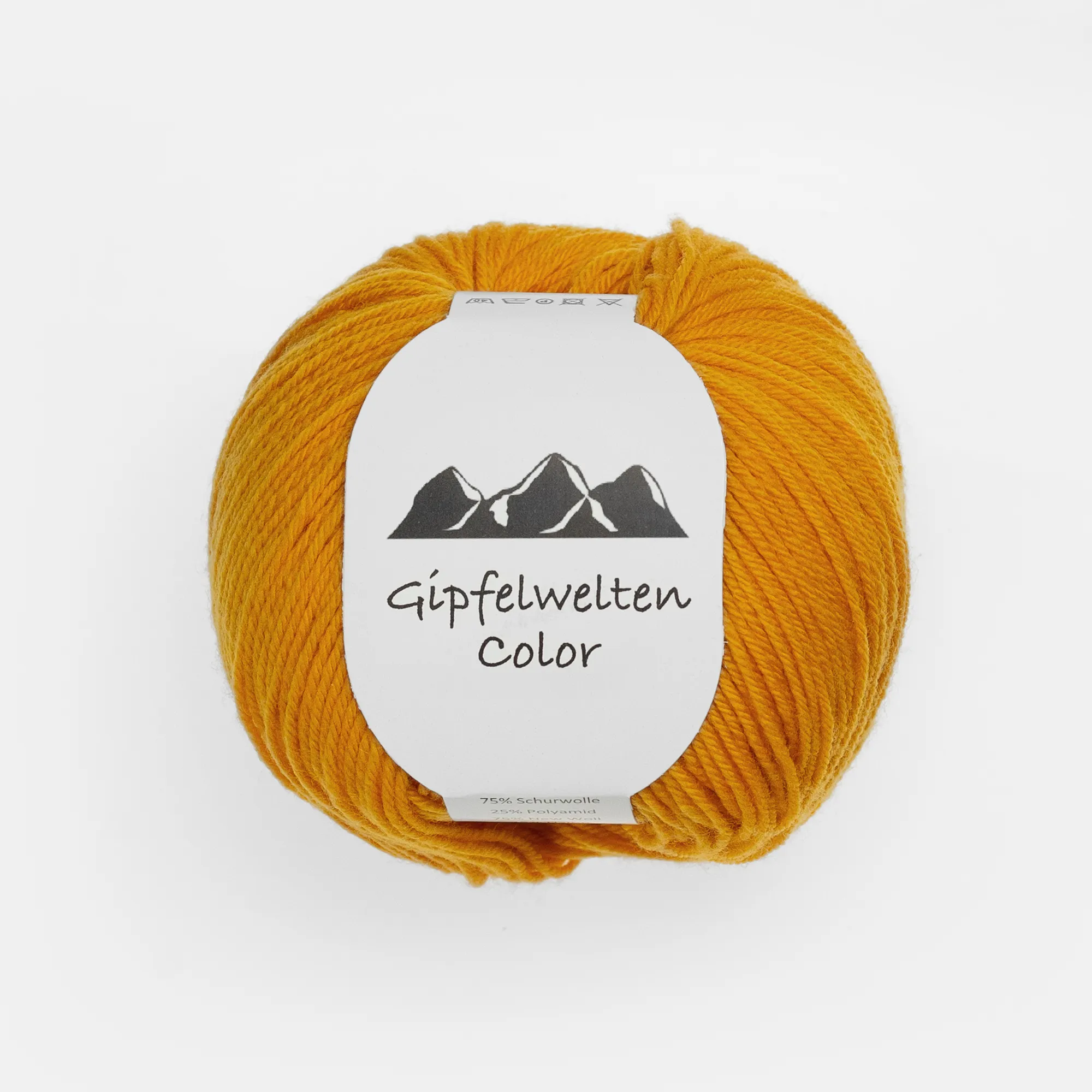 4_14_568-2 “Gipfelwelten Color” 14 orange, 50 gr balls – 75 % Merino wool extra fine/25 % Polyamide