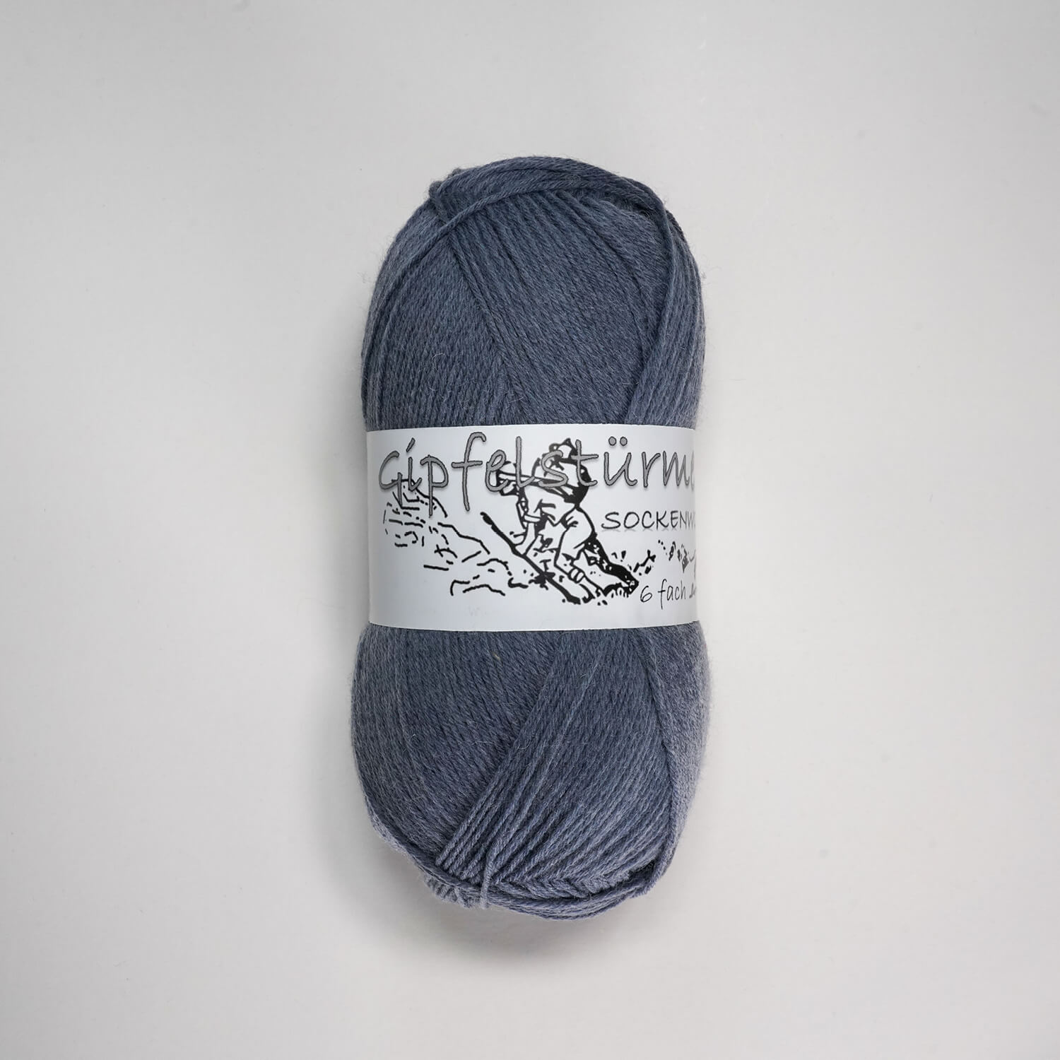 schmusewolle-gipfelstuermer-sockenwolle-6fach-150gr-knaeul-grau-mulesingfrei „Gipfelstürmer“ sock yarn, 150 gr balls, 6-ply, grey, mulesing free