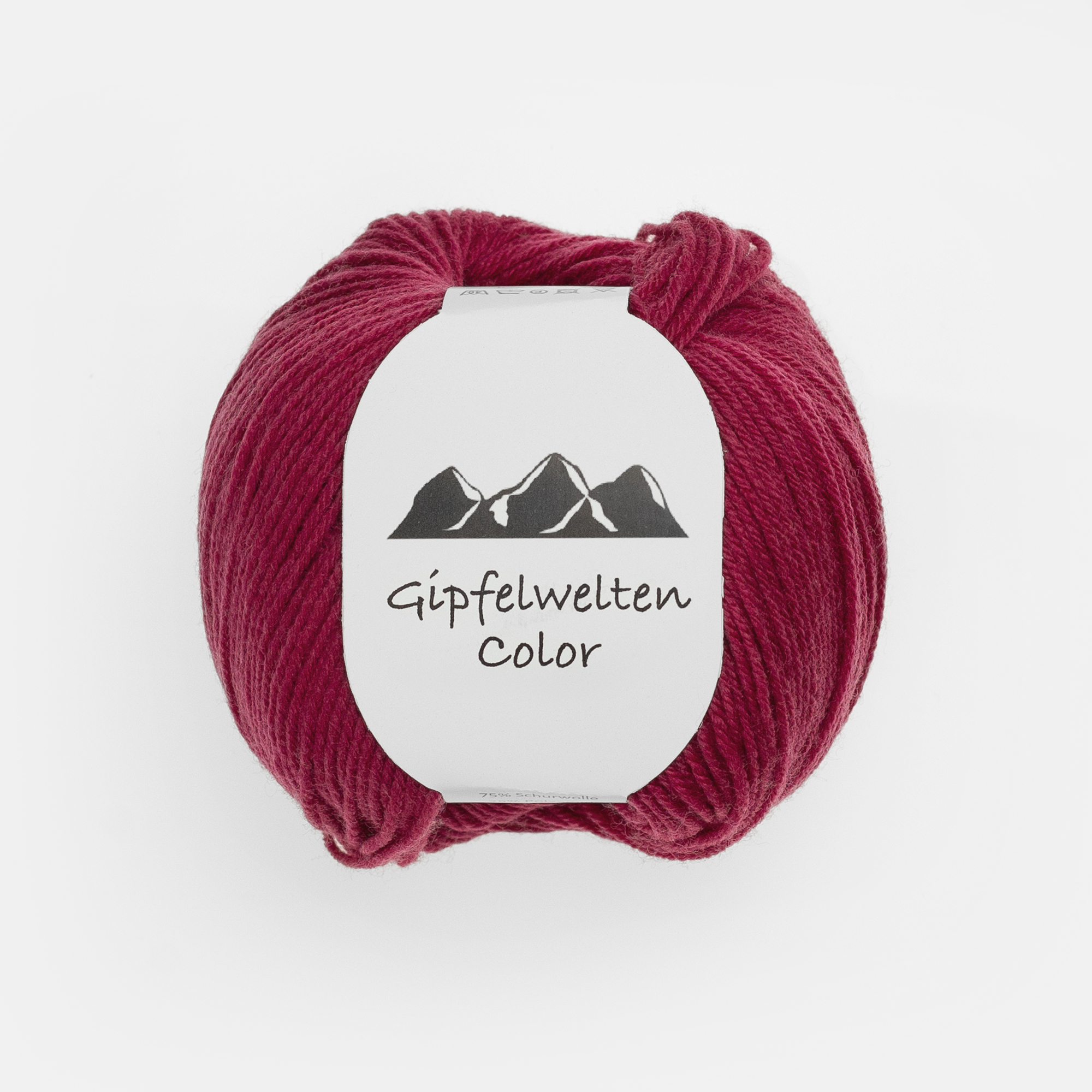 20_20_878 Gipfelwelten Color 20 Beere - 50 gr Knäuel - 75% Extrafeine Merinowolle 25% Polyamid