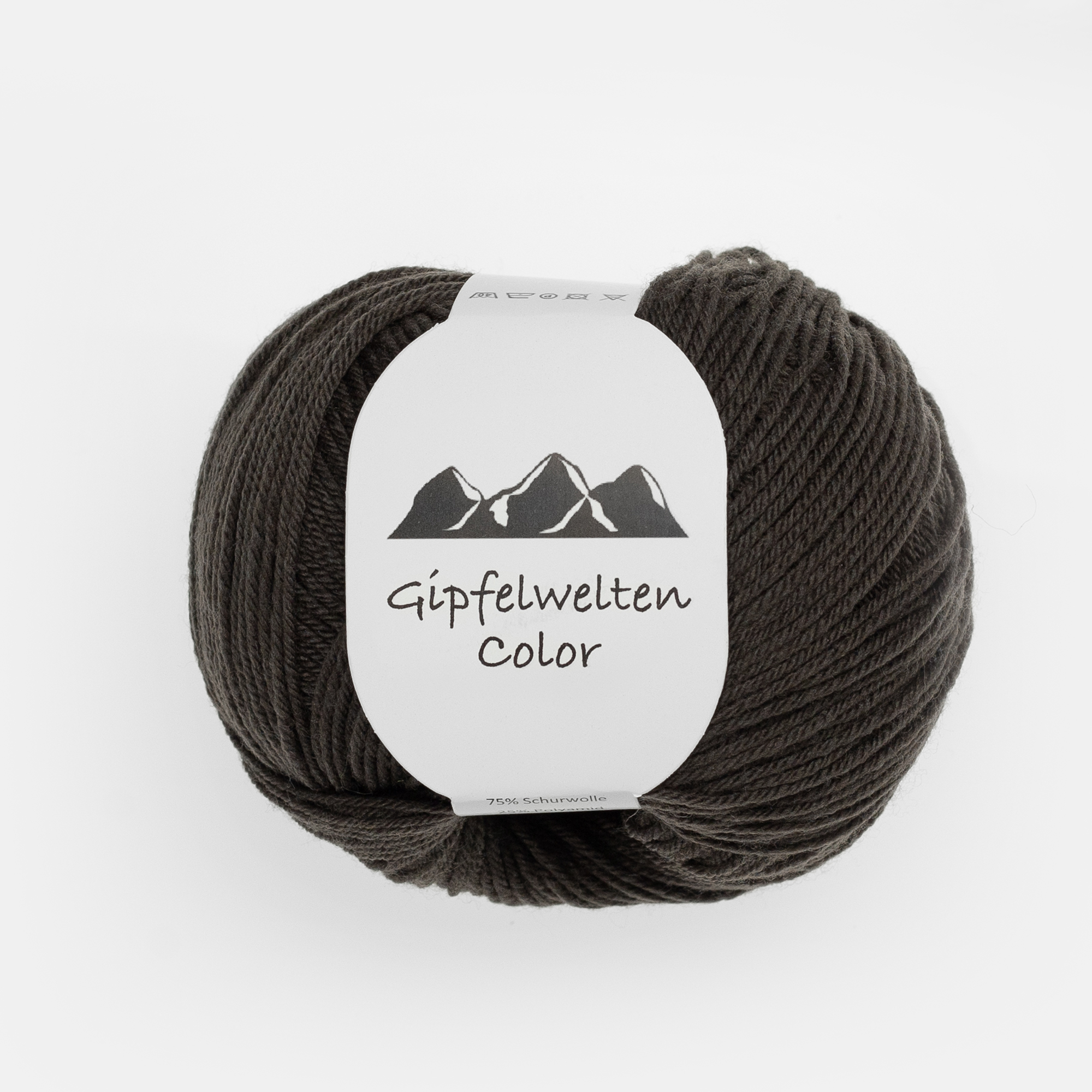 Gipfelwelten Color 04 Moor - 50 gr Knäuel - 75% Extrafeine Merinowolle 25% Polyamid