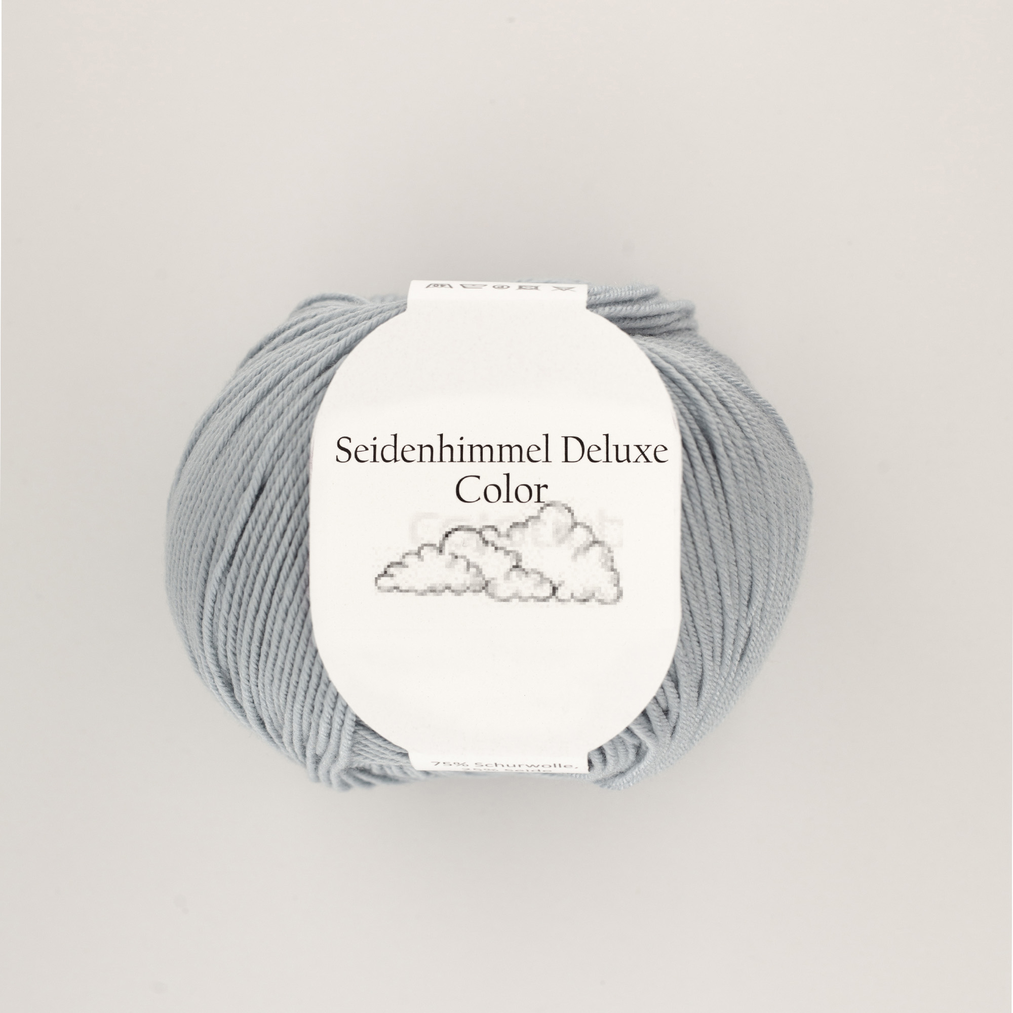 4 Seidenhimmel Deluxe 04 Nebel - 50 gr Knäuel - 75% Extrafeine Merinowolle 25% Seide