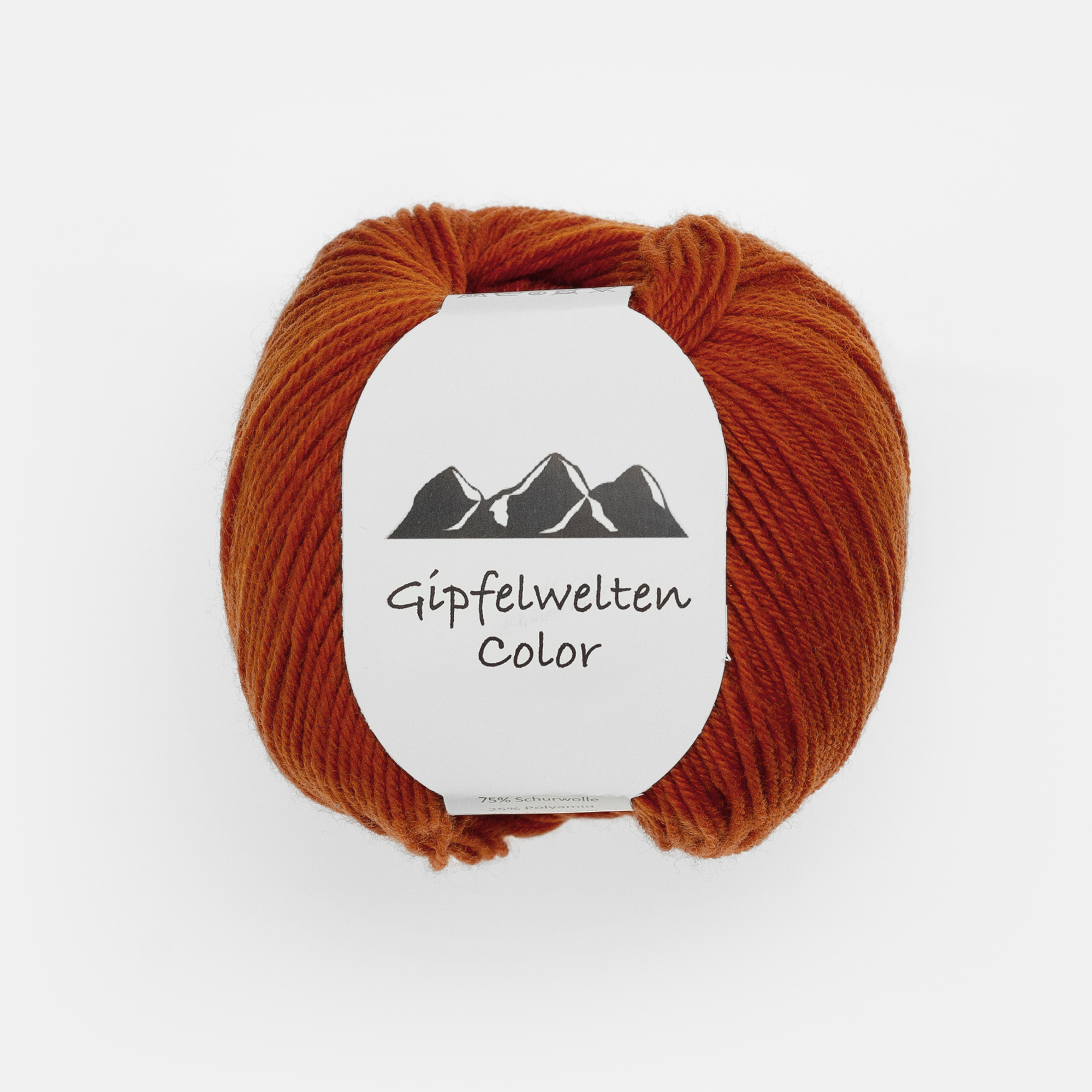 Gipfelwelten Color 15 Inka - 50 gr Knäuel - 75% Extrafeine Merinowolle 25% Polyamid