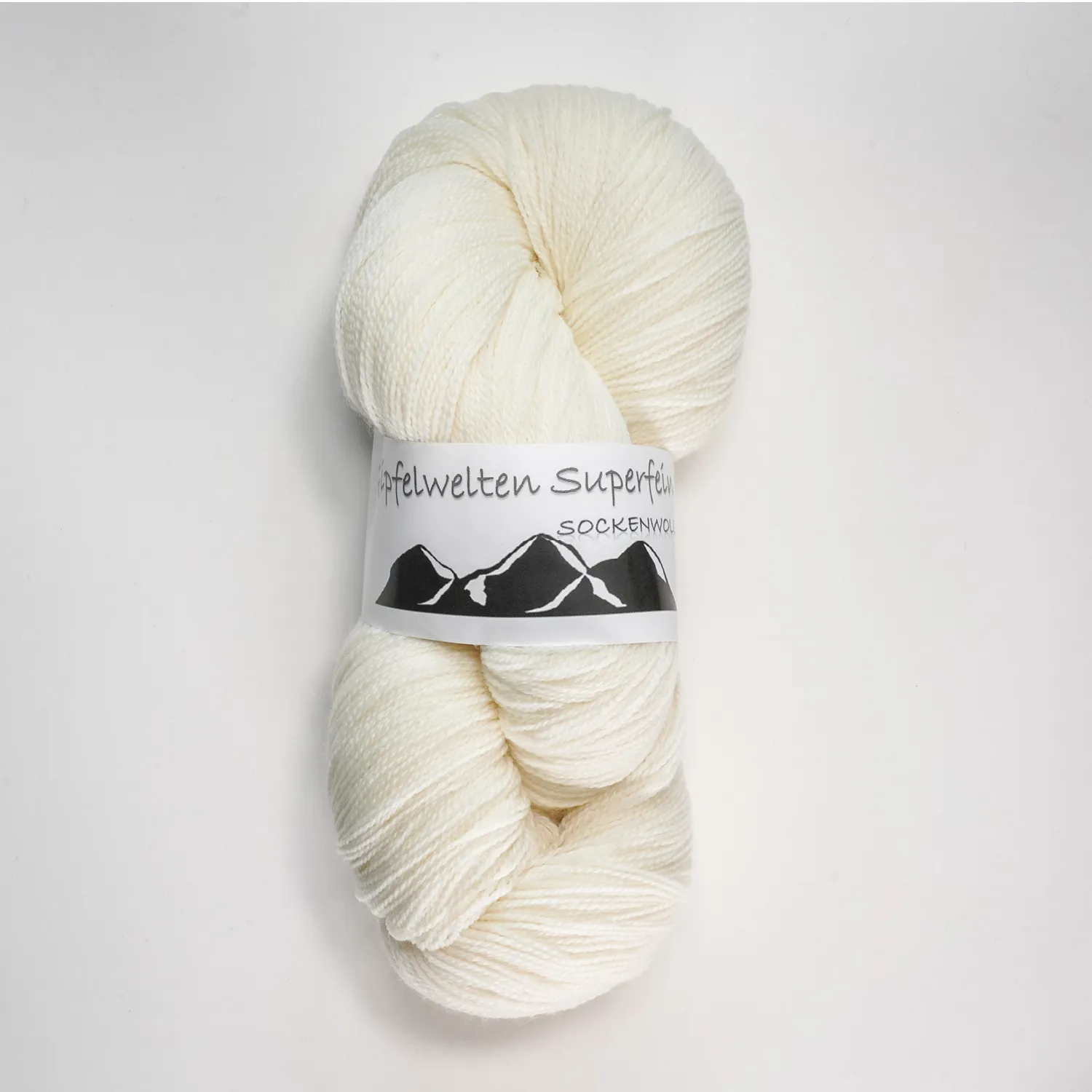 schmusewolle-gipfelwelten-superfein “Gipfelwelten Superfein” 16/2, 75 % Merino extra fine/25 % Polyamide – 100 gr skein -mulesing free