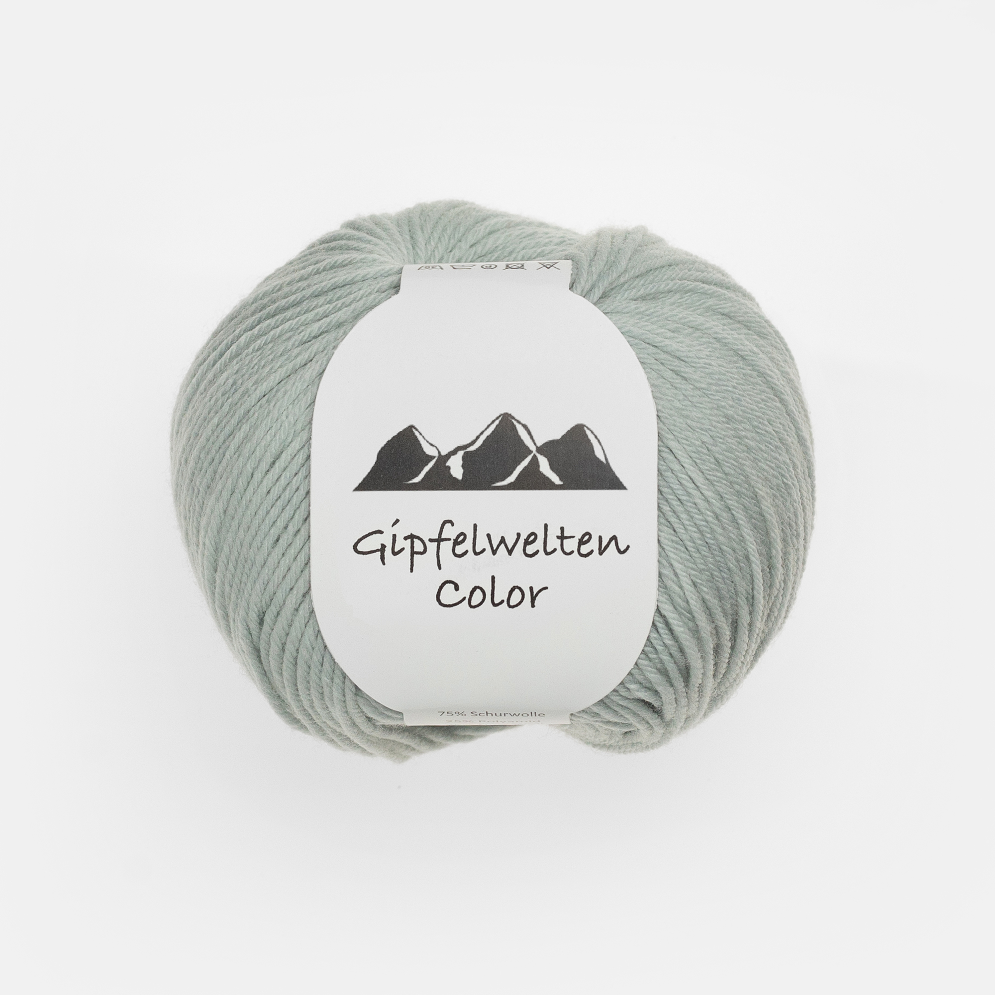 Gipfelwelten Color 05 Gletscher - 50 gr Knäuel - 75% Extrafeine Merinowolle 25% Polyamid
