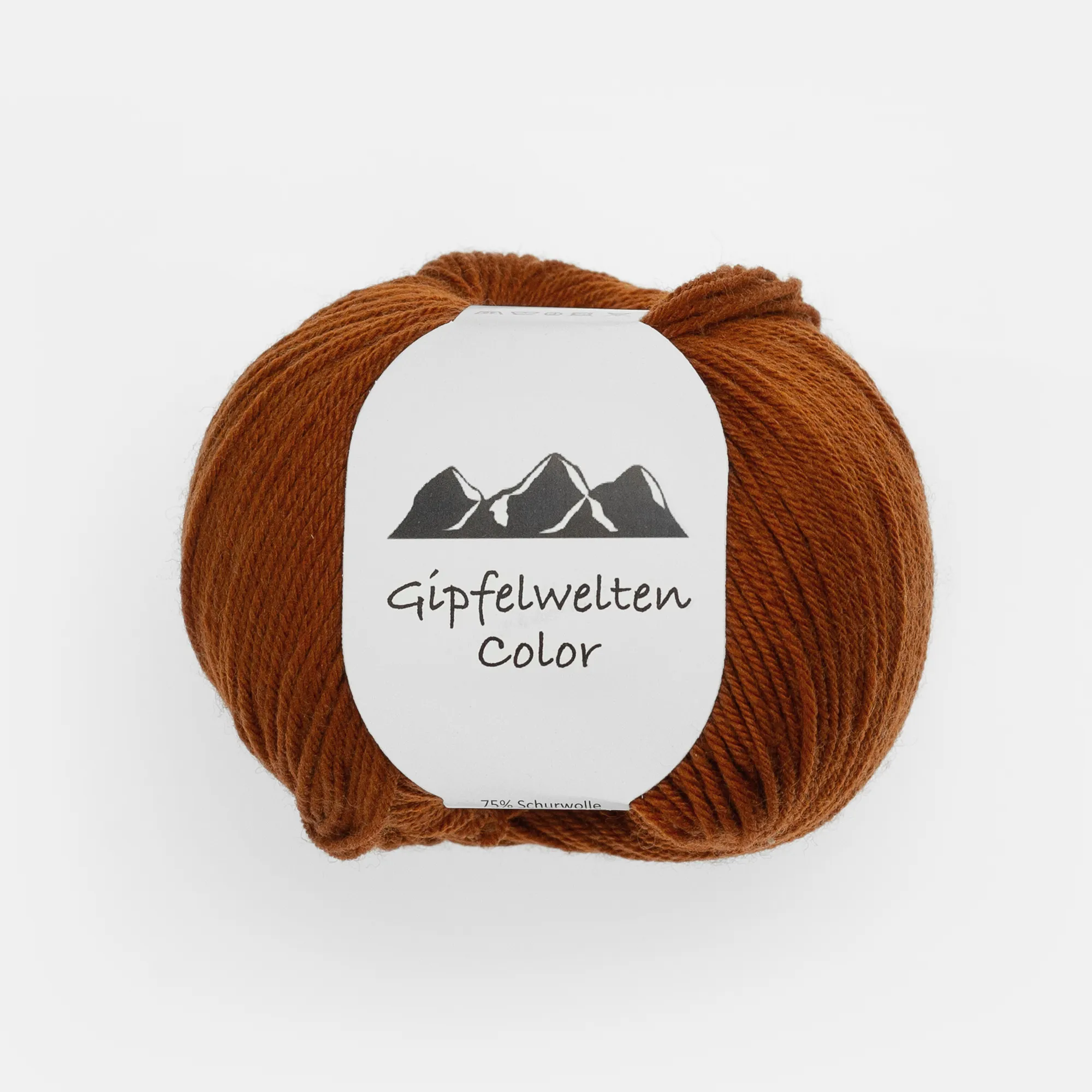 17_17_571 “Gipfelwelten Color” 17 rust, 50 gr balls – 75 % Merino wool extra fine/25 % Polyamide