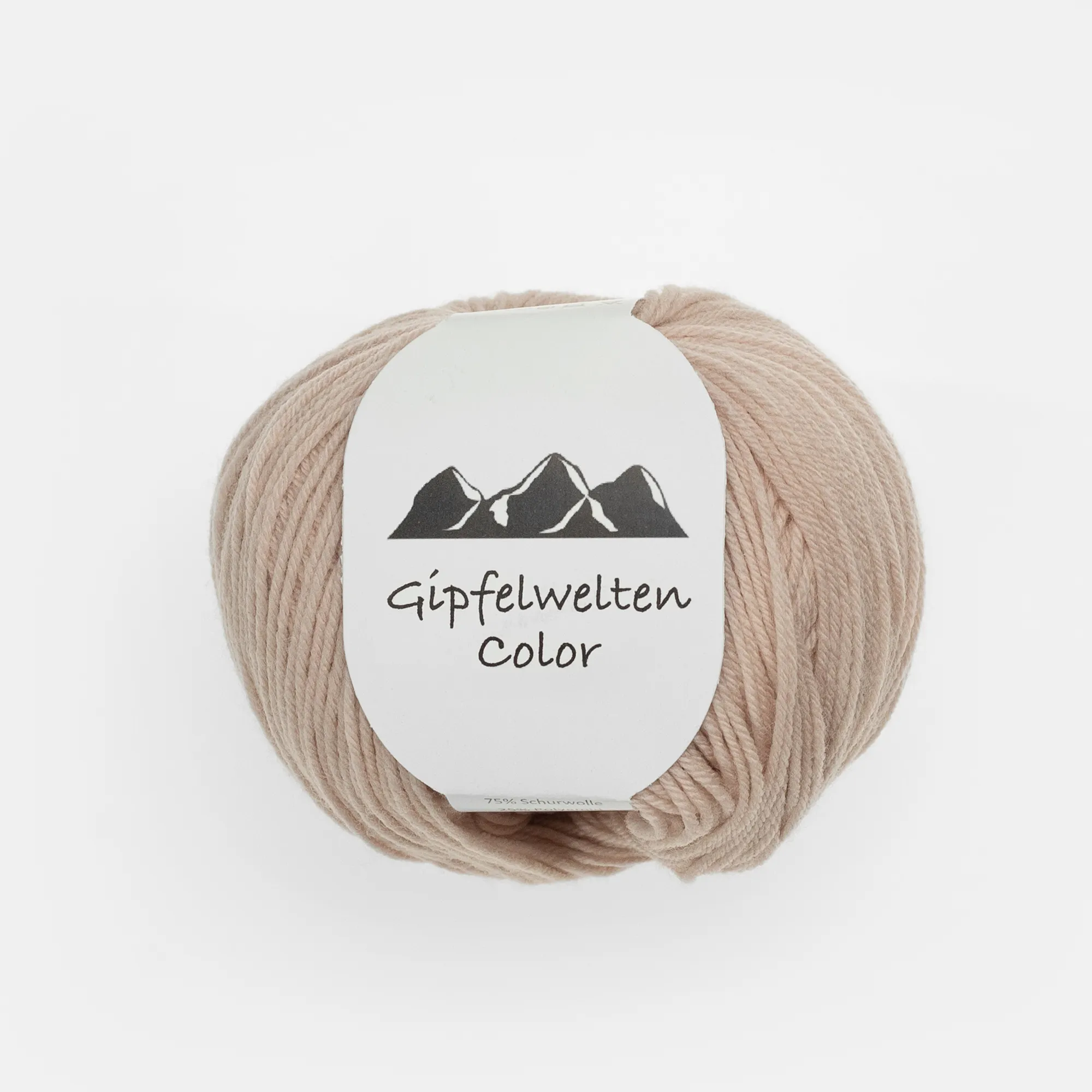 13_2_556 “Gipfelwelten Color” 02 beige, 50 gr balls – 75 % Merino wool extra fine/25 % Polyamide