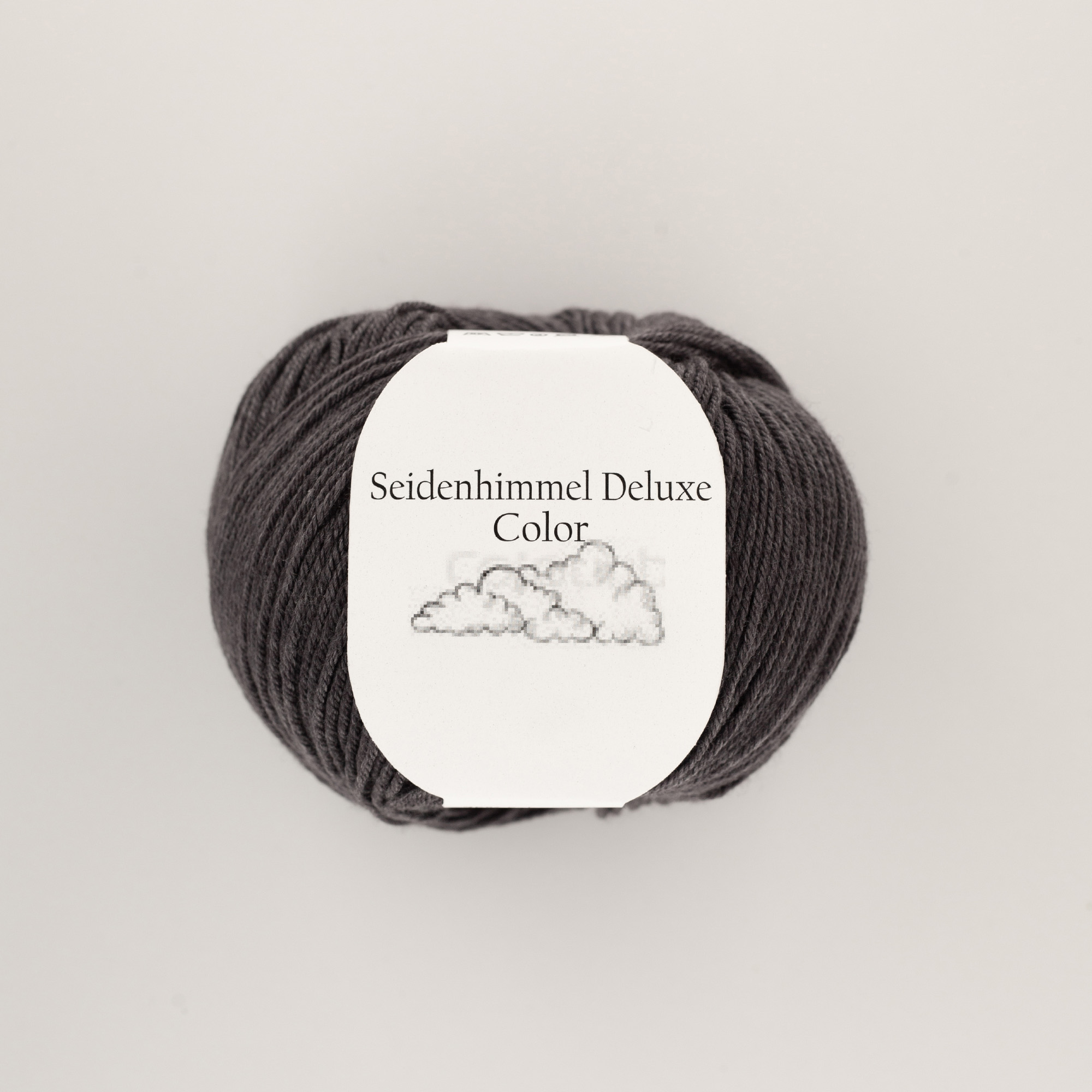 24 Seidenhimmel Deluxe 24 Anthrazit - 50 gr Knäuel - 75% Extrafeine Merinowolle 25% Seide