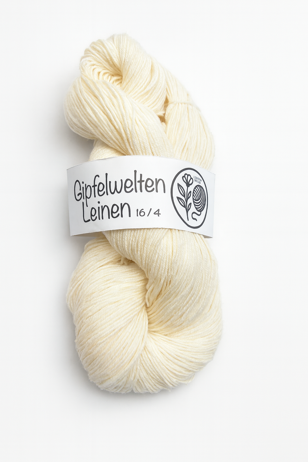 Gipfelwelten Leinen 16/4 - 75% Wolle / 25% Leinen - 100 gr Strang - Mulesingfrei