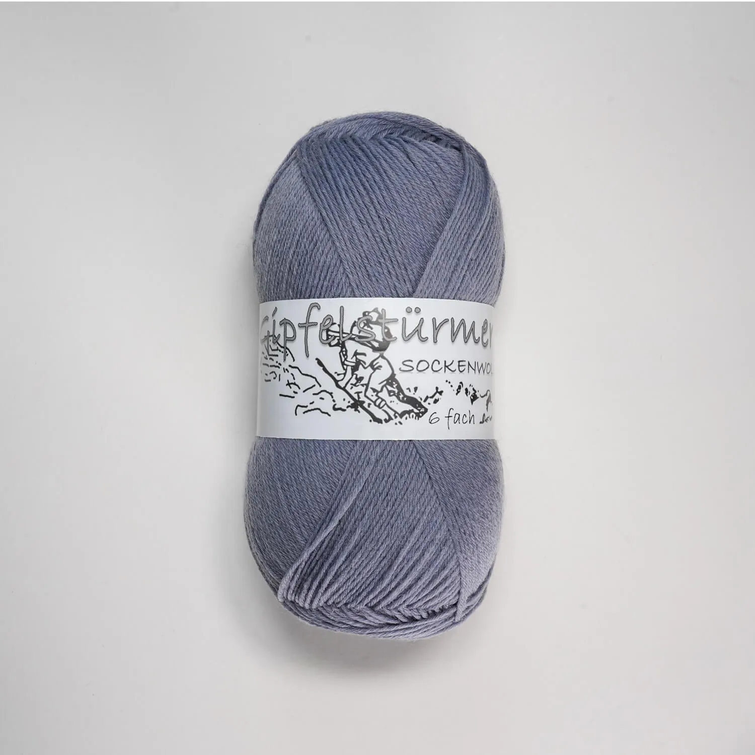 schmusewolle-gipfelstuermer-sockenwolle-6fach-150gr-knaeul-silber-mulesingfrei „Gipfelstürmer“ sock yarn, 150 gr balls, 6-ply, silver, mulesing free