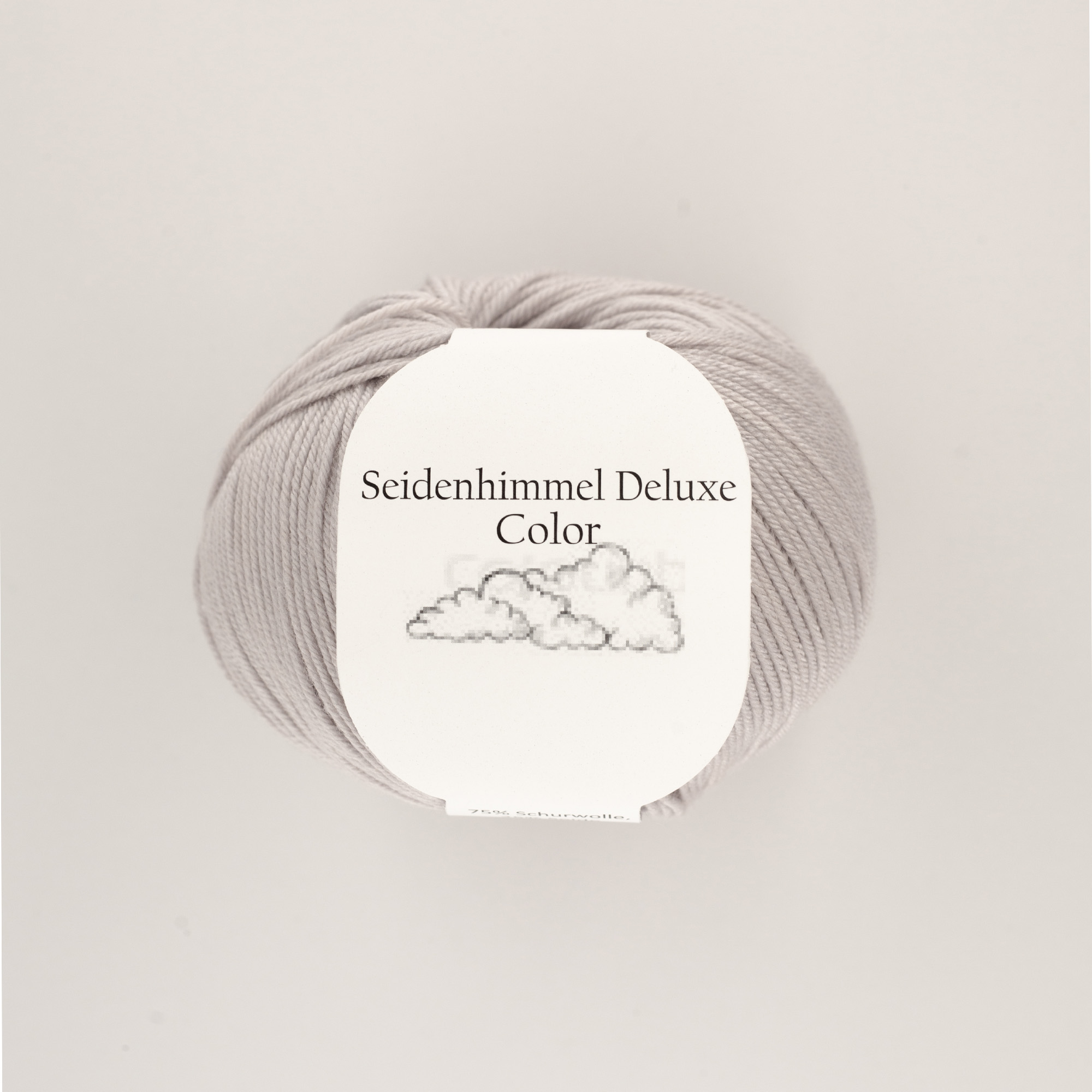 8 Seidenhimmel Deluxe 08 Zement - 50 gr Knäuel - 75% Extrafeine Merinowolle 25% Seide