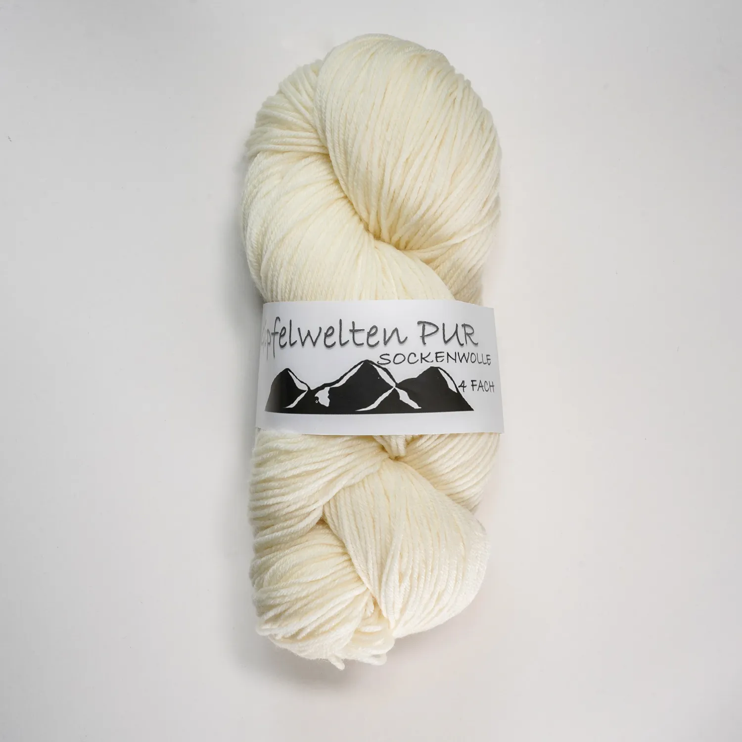 schmusewolle-gipfelwelten-pur “Gipfelwelten PUR” 16/4, 100 % extra fine Merino – 100 gr skein – mulesing free