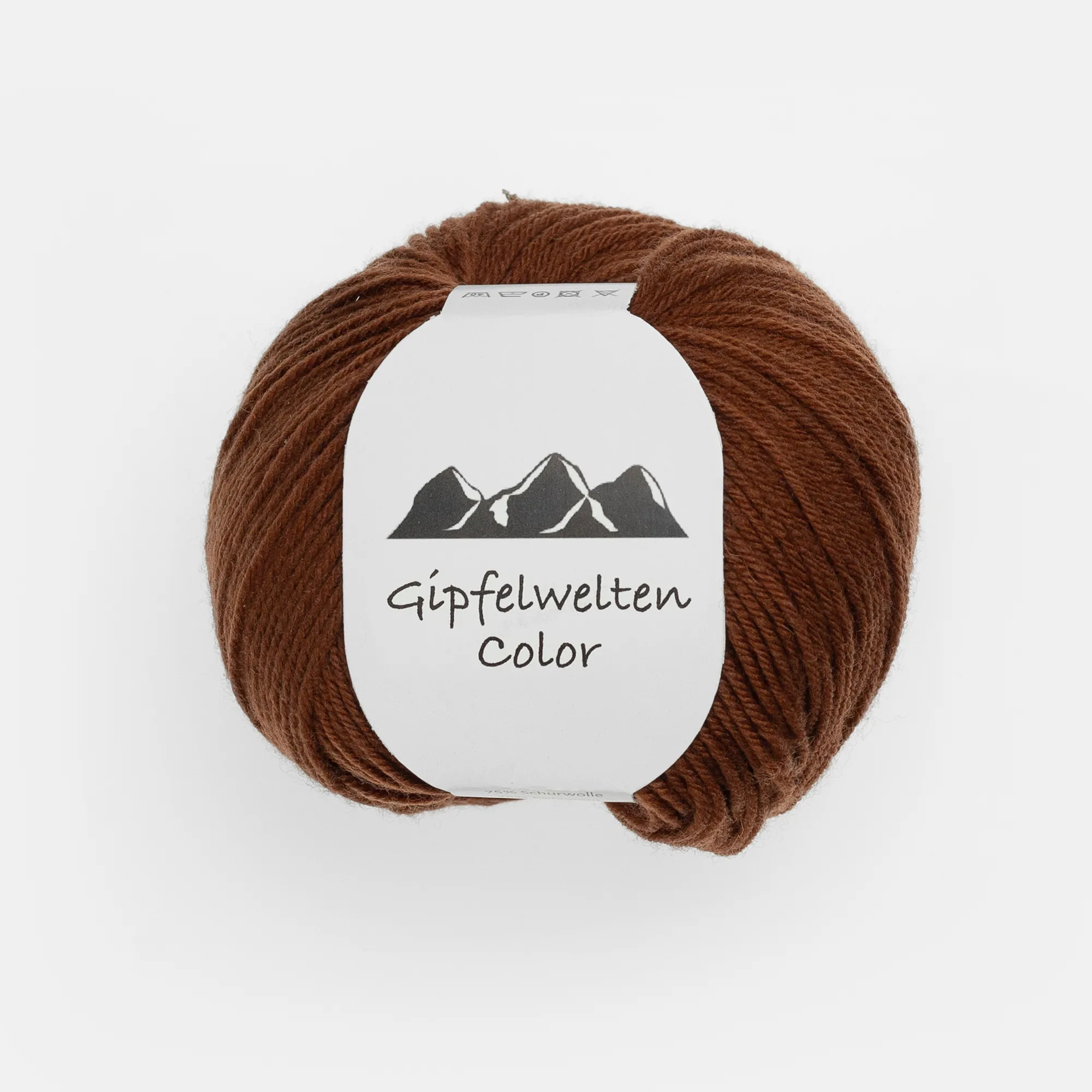 11_18_572-2-2 “Gipfelwelten Color” 18 chocolate, 50 gr balls – 75 % Merino wool extra fine/25 % Polyamide
