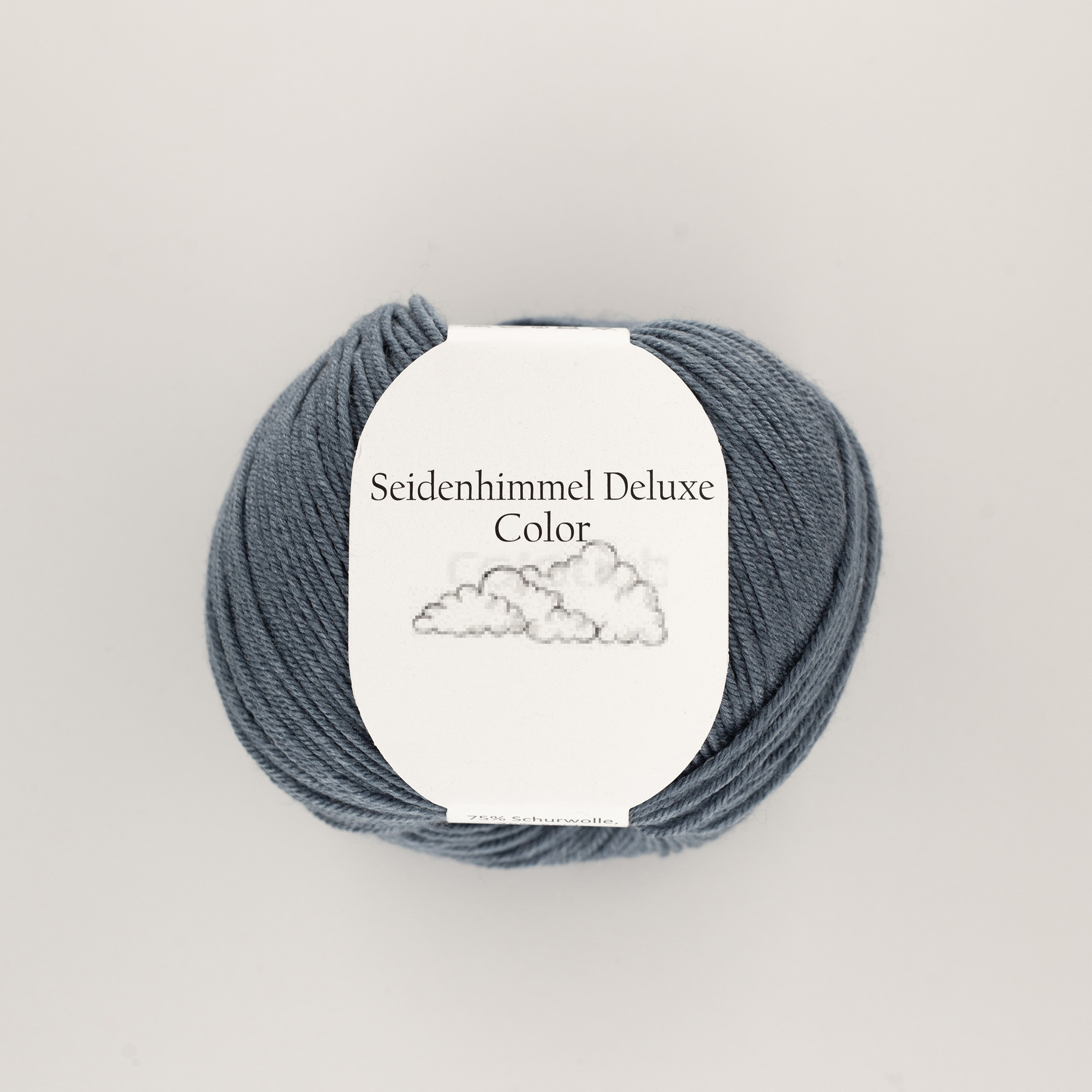 6 Seidenhimmel Deluxe 06 Denim - 50 gr Knäuel - 75% Extrafeine Merinowolle 25% Seide
