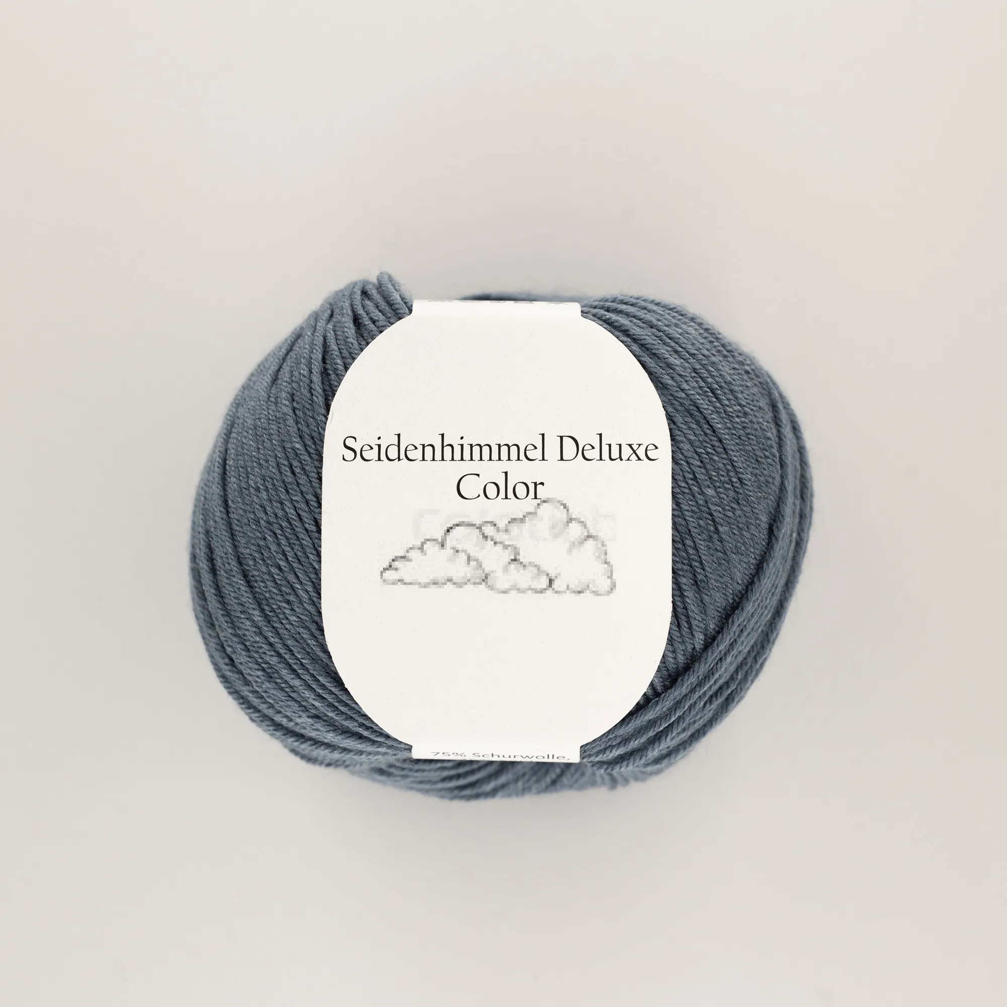 6 “Seidenhimmel Deluxe” 06 denim, 50 gr balls – 75 % Merino wool extra fine/25 % silk