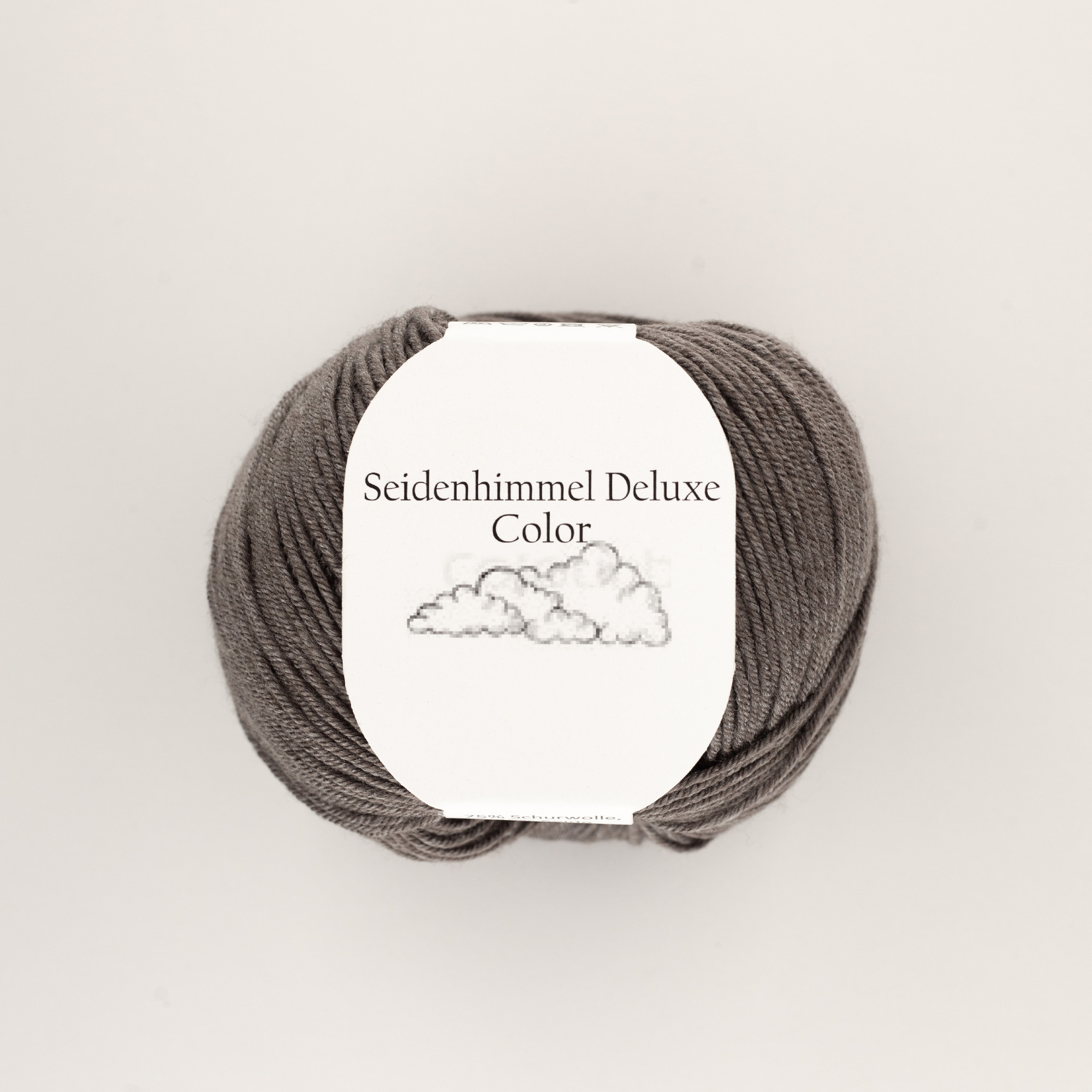 Seidenhimmel Deluxe 10 Asche - 50 gr Knäuel - 75% Extrafeine Merinowolle 25% Seide