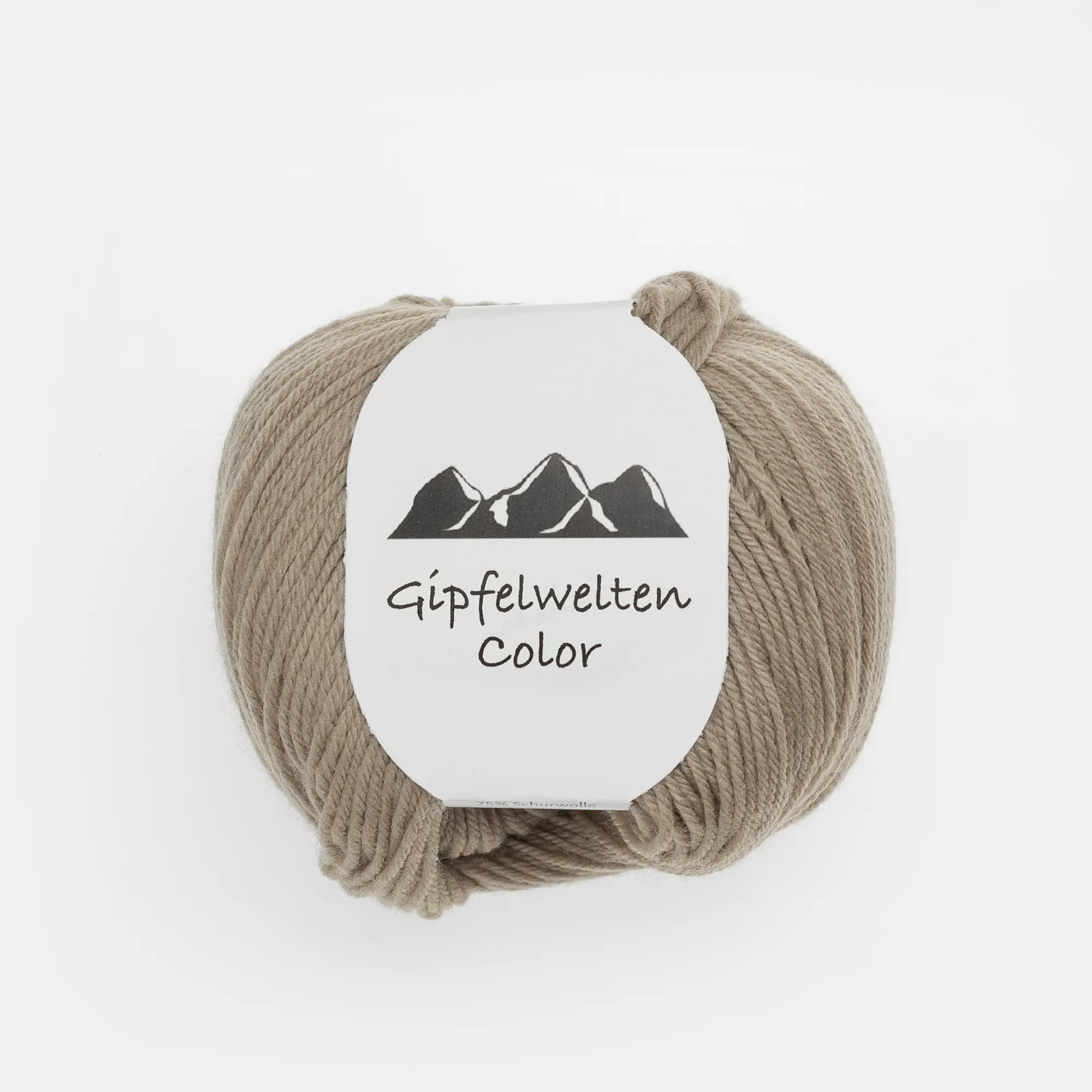 21_3_874 “Gipfelwelten Color” 03 pebble stone, 50 gr balls – 75 % Merino wool extra fine/25 % Polyamide