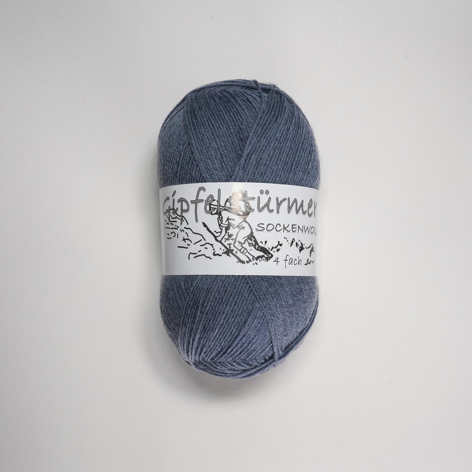 schmusewolle-gipfelstuermer-sockenwolle-4fach-100gr-knaeul-grau-mulesingfrei „Gipfelstürmer“ sock yarn, 100 gr balls - 4-ply – grey - mulesing free