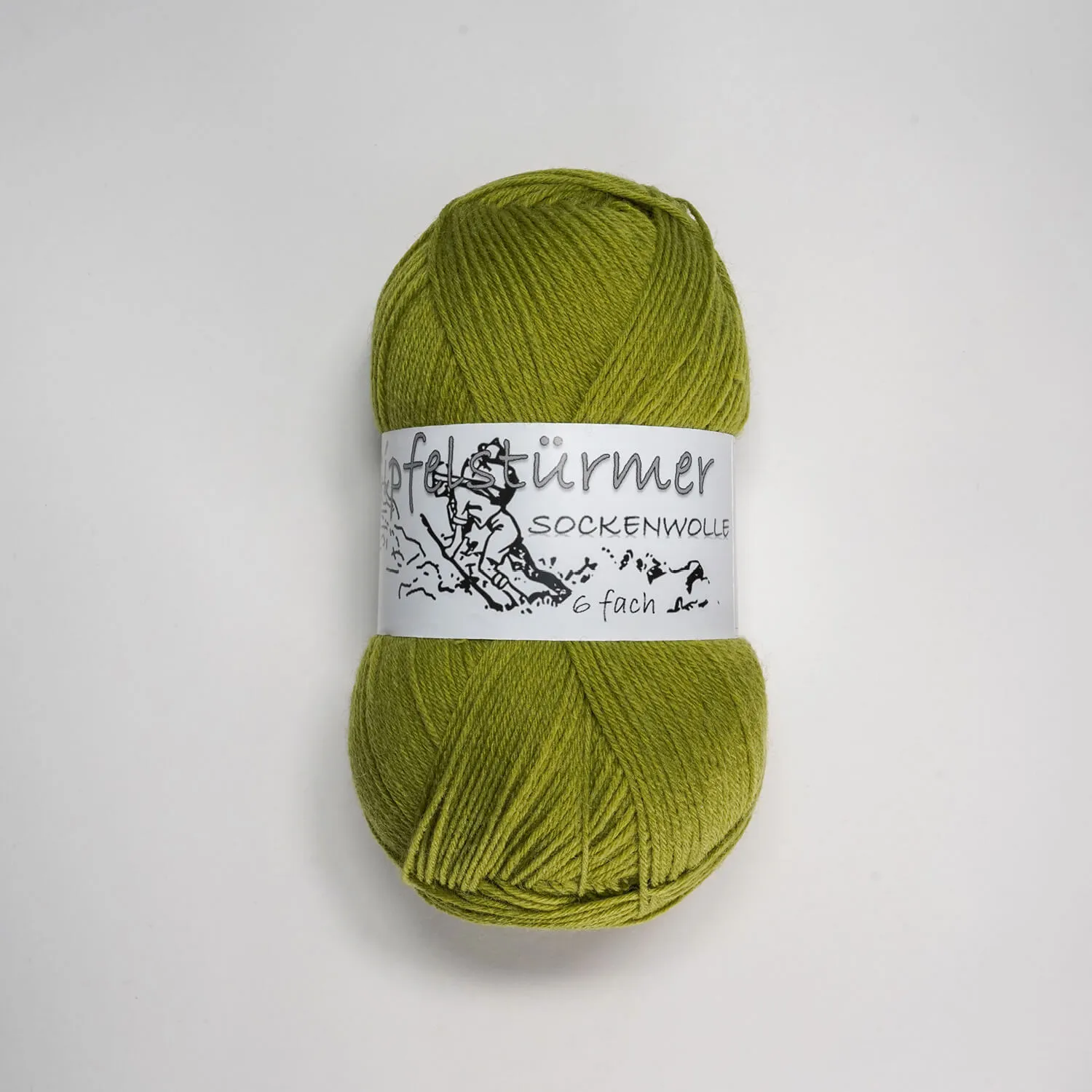 schmusewolle-gipfelstuermer-sockenwolle-6fach-150gr-knaeul-wiese-mulesingfrei „Gipfelstürmer“ sock yarn, 150 gr balls, 6-ply, meadow green, mulesing free