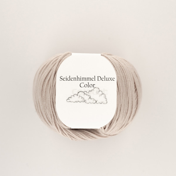 “Seidenhimmel Deluxe” 12 sand, 50 gr balls – 75 % Merino wool extra fine/25 % silk
