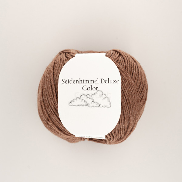 “Seidenhimmel Deluxe” 17 topaz, 50 gr balls – 75 % Merino wool extra fine/25 % silk