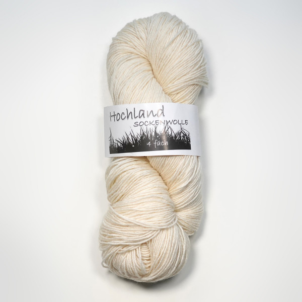 Hochland New 17/4 - 78% Extrafeine Merino 15% Seide 7% Ramie Mischung - 100 gr Strang - Mulesingfre