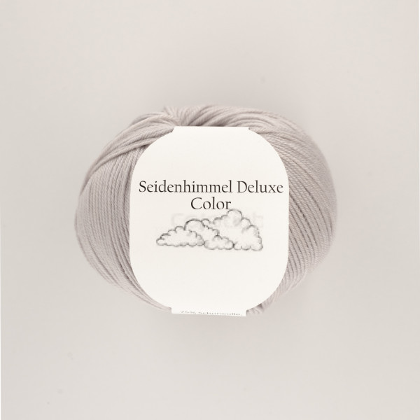 “Seidenhimmel Deluxe” 08 cement, 50 gr balls – 75 % Merino wool extra fine/25 % silk