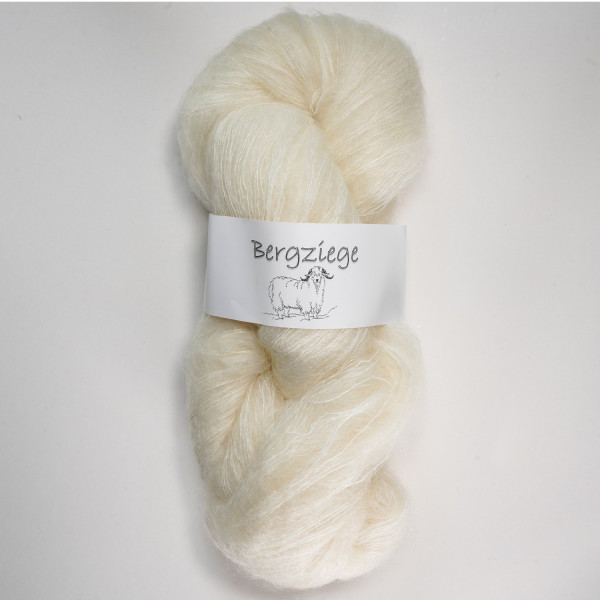 Bergziege 9/1 - 80% Mohair 20% Polyamid - 100 gr Strang - Mulesingfrei