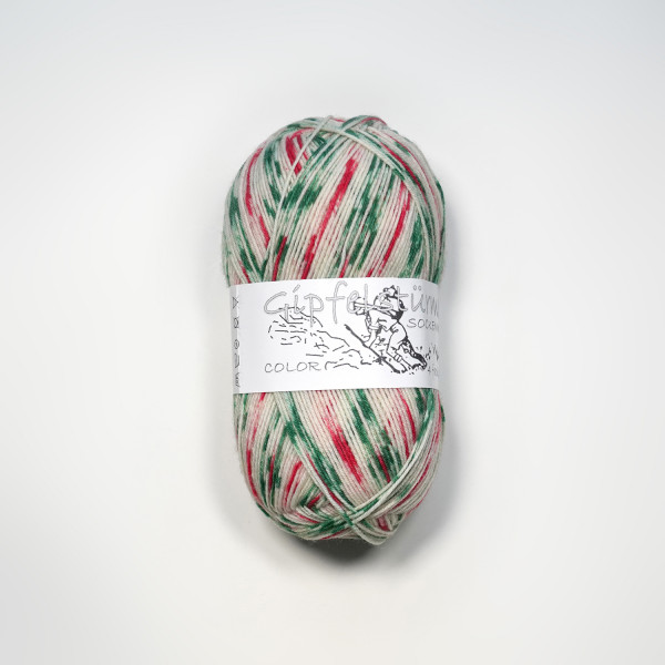“Gipfelstürmer Color” Christmas shades, 4-ply - 100 gr ball – mulesing free