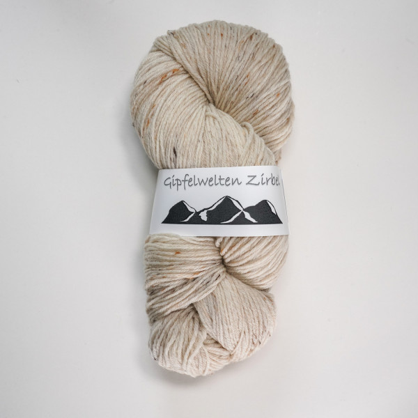 “Gipfelwelten Zirbel” 16/4, 80 % wool /15 % Polyamide/5 % rayon - 100 gr skein - mulesing free