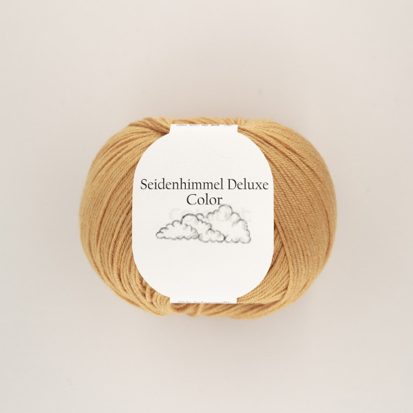 “Seidenhimmel Deluxe” 16 sallow thorn, 50 gr balls – 75 % Merino wool extra fine/25 % silk