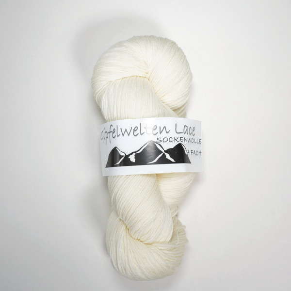 Gipfelwelten Lace 24/4 - 75% Extrafeine Merinowolle / 25%PA - 100 gr Strang - Mulesingfrei