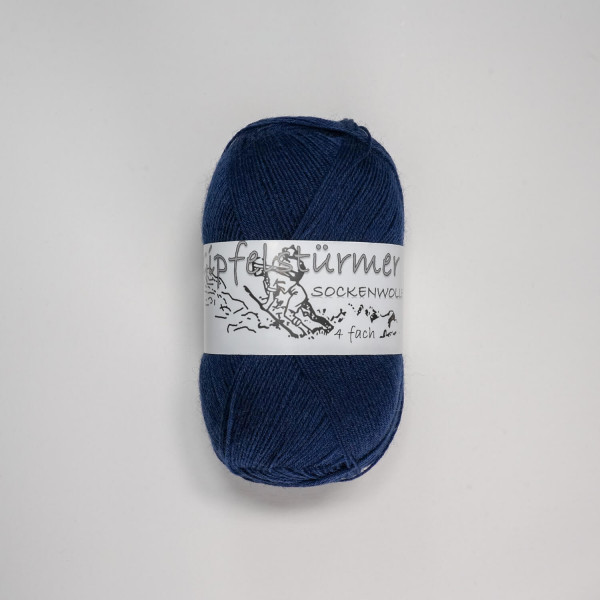 „Gipfelstürmer“ sock yarn, 100 gr. Balls, 4-ply, navy blue, mulesing free