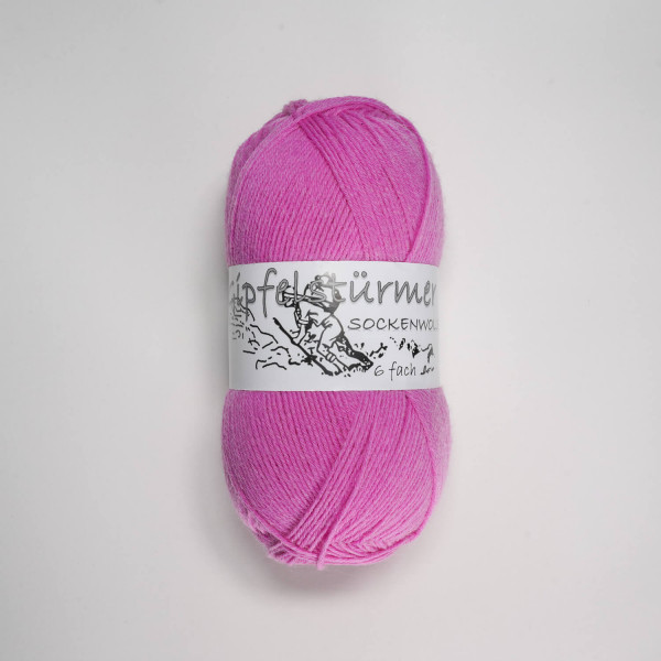 „Gipfelstürmer“ sock yarn, 150 gr balls, 6-ply, rose, mulesing free