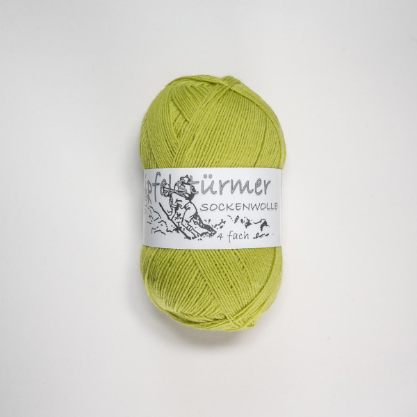 „Gipfelstürmer“ sock yarn, 100 gr balls, 4-ply, May green, mulesing free