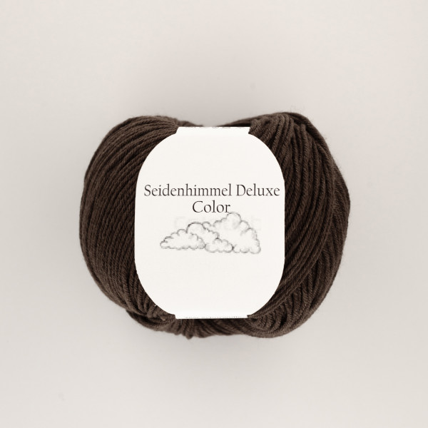 “Seidenhimmel Deluxe” 14 chocolate, 50 gr balls – 75 % Merino wool extra fine/25 % silk